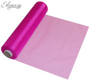 Eleganza Soft Sheer Organza 29cm x 25m Fuchsia - Organza / Fabric